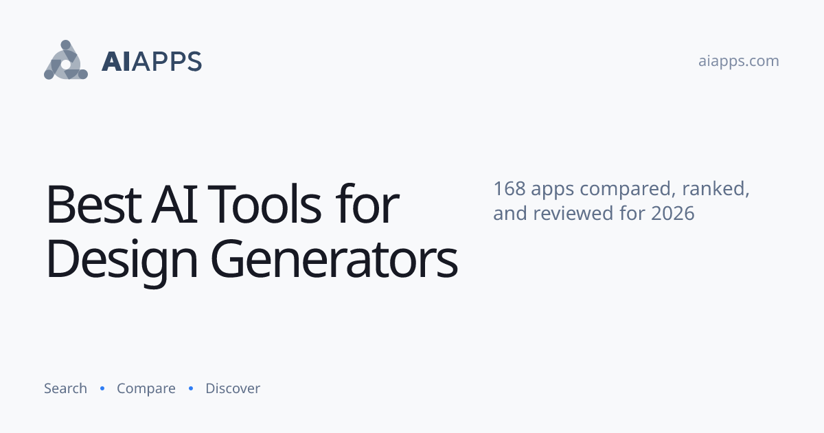 Best AI Tools for Design Generators (2026) — 168 Compared | AIapps
