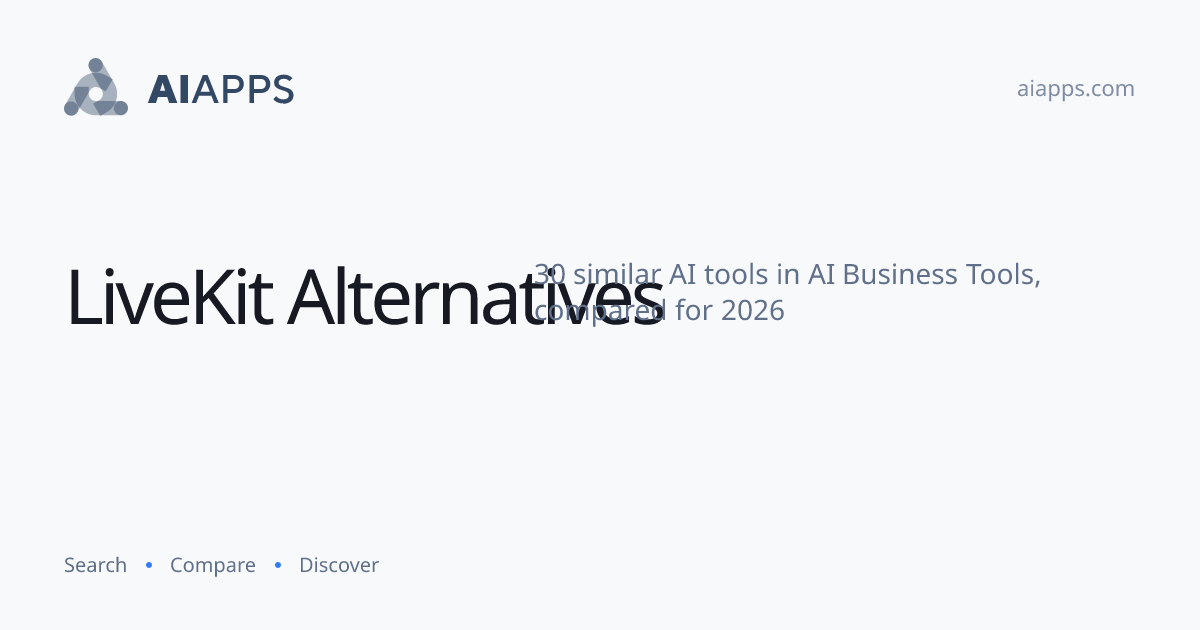 30 Best LiveKit Alternatives (2026) — Compared | AIapps