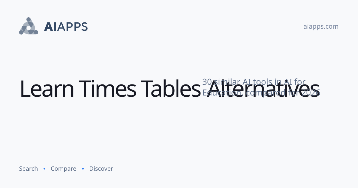 30 Best Learn Times Tables Alternatives (2026) — Compared | AIapps