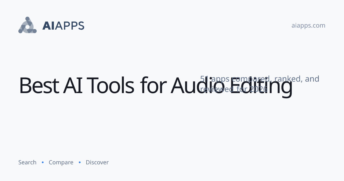 Best AI Tools for Audio Editing (2026) — 51 Compared | AIapps